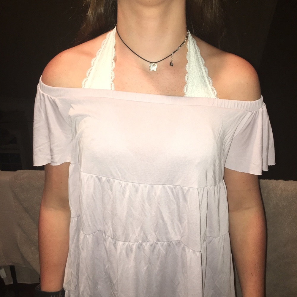 Urban Outfitters Off The Shoulder Babydoll Top